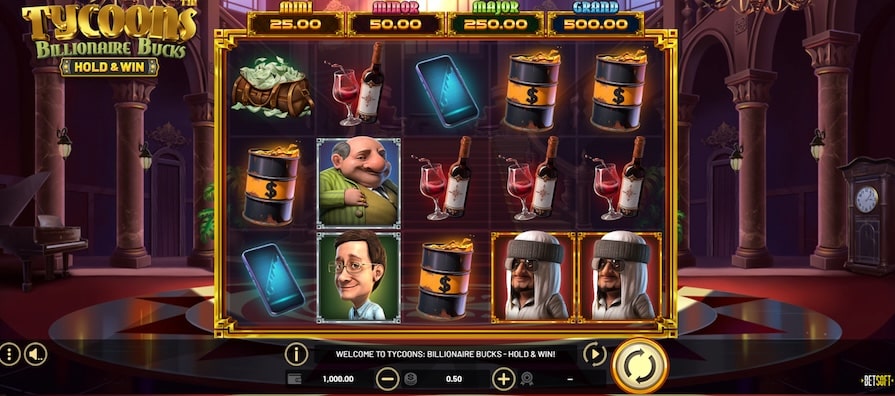 Слот Tycoons: Billionaire Bucks - Hold and Win